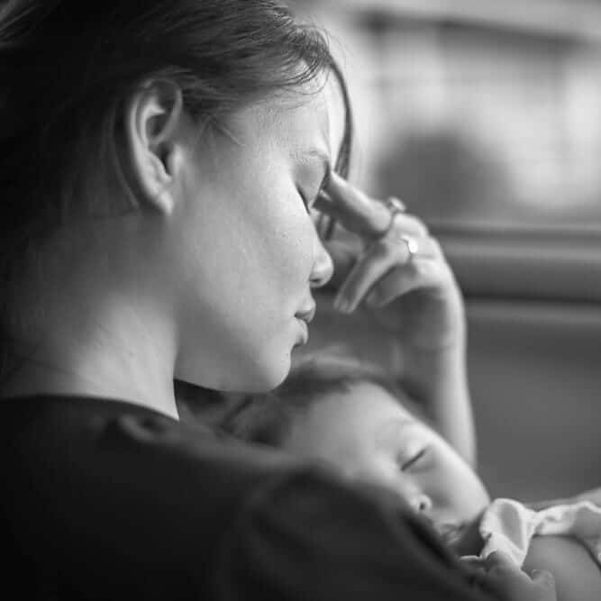 Depressed mother is sufferring from Mental Health Issues